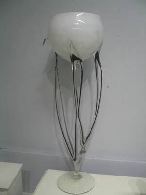 Skål på fot, Konstglas