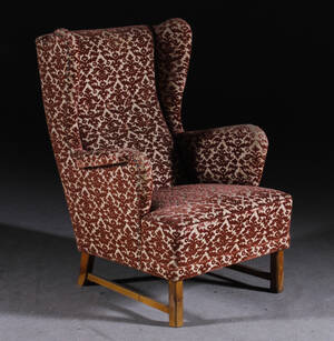 Öronlappsfåtölj, 1900-talets mitt