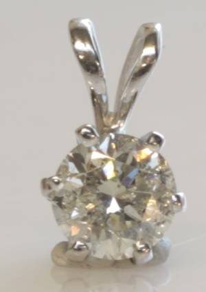 Brillantvedhæng, ca. 0.45 ct.