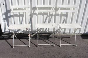 Hopfällbara trädgårdsstolar 3 st 
