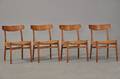 Hans J. Wegner 1914-2007 Sæt på fire stole model CH-23 4