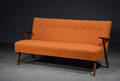 Sofa af teak og uld ca. 1950760erne