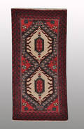 Persisk Balouch, 205 x 101 cm