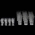 GLAS 12  12 glas, slipad dekor, 193040-tal.