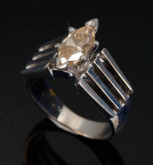 Diamantring, ca. 1.40 ct.