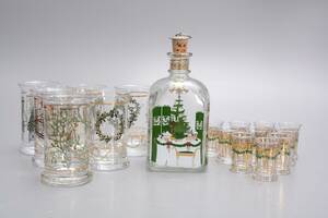Glas samt karaff, Holmegaard