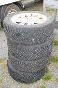 Dubbdäck 4 st, aluminiumfälg, 215-55-16