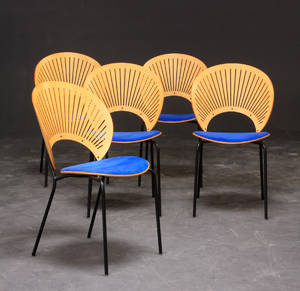 Nanna Ditzel 1923-2005 Sæt på fem Trinidad stole 5