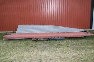 Takplåt, begagnad, L ca 260 cm, B 100 cm