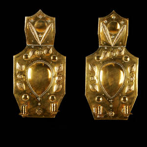 Väggplåtar mässing