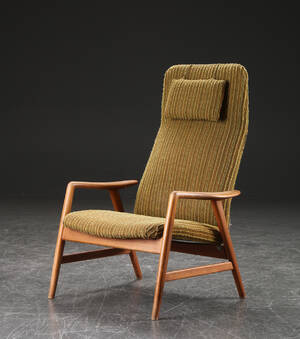 Alf Svensson. Lænestol af bøgetræ, model Kontur 