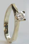 Solitairering, ca. 0.45 ct.
