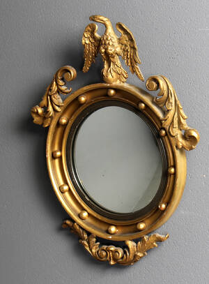 Cirkulært spejl, 1800-tallet