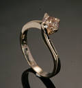Diamant solitairering, ca. 0.70 ct