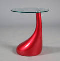 Moderne design - Sofabord med glasplade - Rød