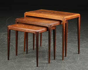 Johannes Andersen. Indskudsborde, palisander Denne vare er sat til omsalg under nyt varenummer 4184353