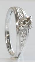 Brillantring, ca. 0.66 ct.