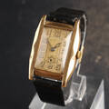 Vintage herrearmbåndsur, 14 kt guld, 192030erne