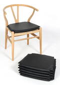 Hyndesæt til Hans J. Wegners Y- stol. Sort læder fra Arne Sørensen. 6