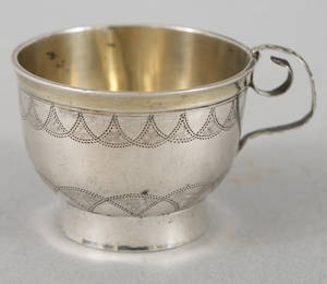 Supkopp, kontrollerat silver, år 1901