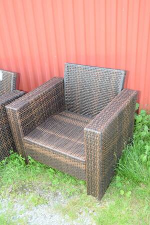Allvädersfåtöljer 6 st, 85x65 cm, H 75 cm