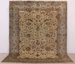 Matta, Figural Täbriz, Nordvästra Persien, 388x303