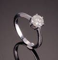 Diamantring, ca. 1.59 ct.