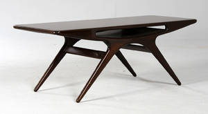 Johannes Andersen sofabord, nøddetræ