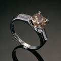 Diamantring, ca. 1.74 ct.