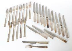 ROSENHOLM, SMÖRGÅSBESTICK, 1414 ST