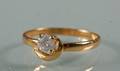 Solitaire ring ca. 0.35 ct.