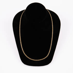Halsband pansarlänk 18 k guld