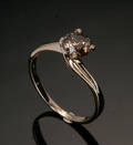 Brillant solitairering, ca. 0.80 ct.