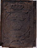 SÄTTUGNSPLATTA, gjutjärn, 1700-tal.