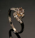 Diamantring, ca. 0.76 ct.