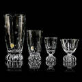 SERVISGLAS 53 st, slipad dekor med flingor eller stjärnor, 1900-tal.