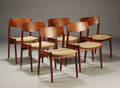 Dansk møbelproducent. Spisestole, teaktræ 6
