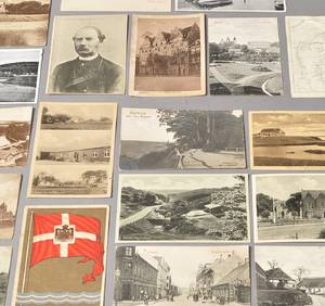 Diverse postkort fra Jylland. ca. 300