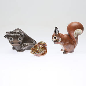 FIGURINER, 3 st, bland annat Nittsjö och Ekeby, 1900-tal.