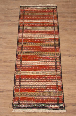 Persisk Kilim Ghochan 209 x 76 cm