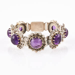 Armband silver ametister