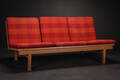 Børge Mogensen. Sofabænk af egetræ, model 2218