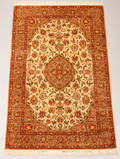 Orientalsk silke Qum. 200 x 130 cm.