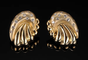 Brillantørestikker - ca. 0.90 ct. 2