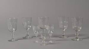 Diverse glas bla. Chr.d VIII, Erindrings pokal m.m. 8