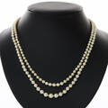 Collier 2 st med odlade pärlor