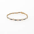 Armband med safirer och diamanter