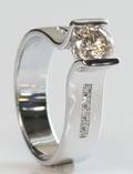 Brillantring, ca. 0.86 ct.