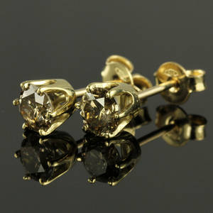 Par brillant ørestikker ca. 1.00 ct.