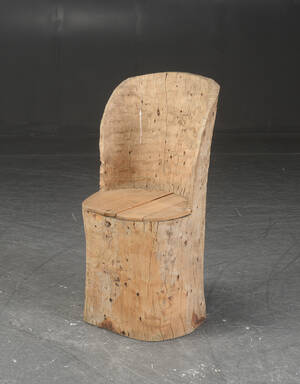 Stol af træstamme